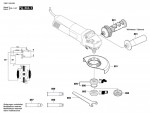 Bosch 3 601 H24 805 Gws 1400 Angle Grinder 230 V / Eu Spare Parts